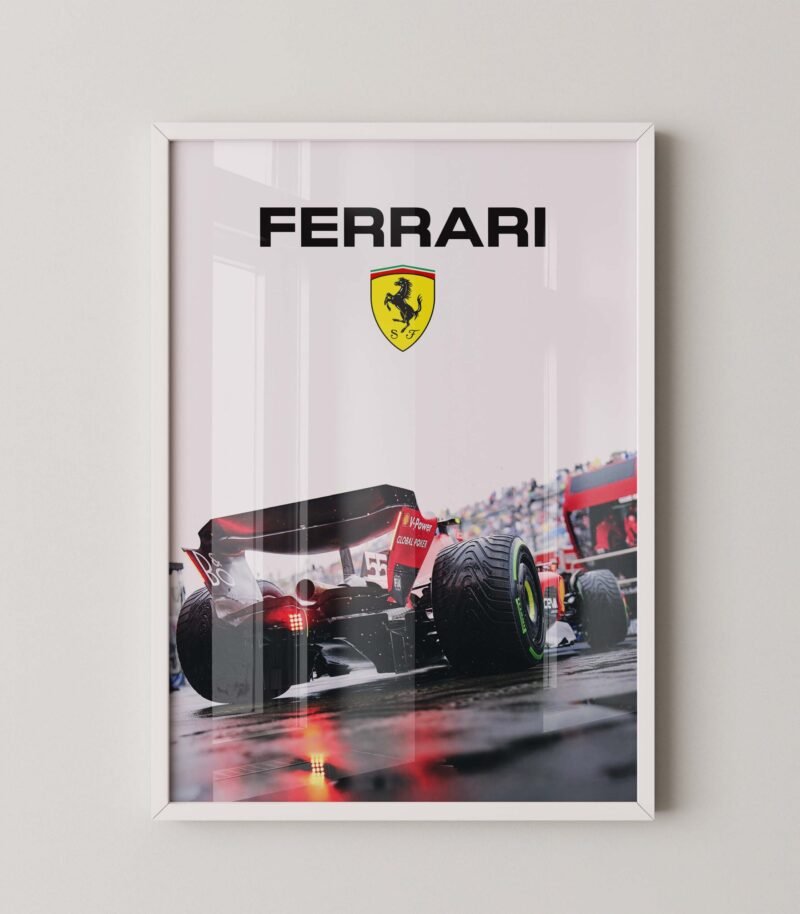 Formula one Ferrari car Poster