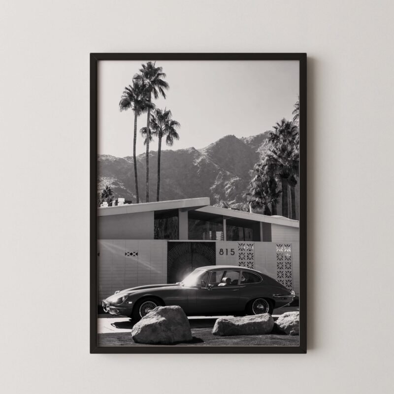 Jaguar E-Type Palm Springs Poster