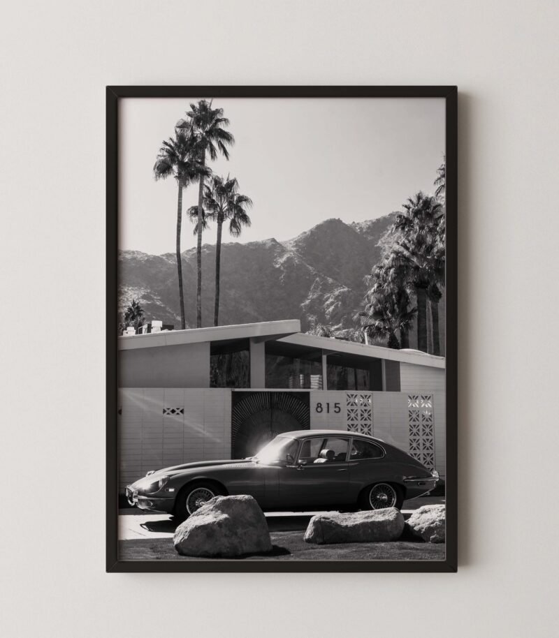 Jaguar E-Type Palm Springs Poster