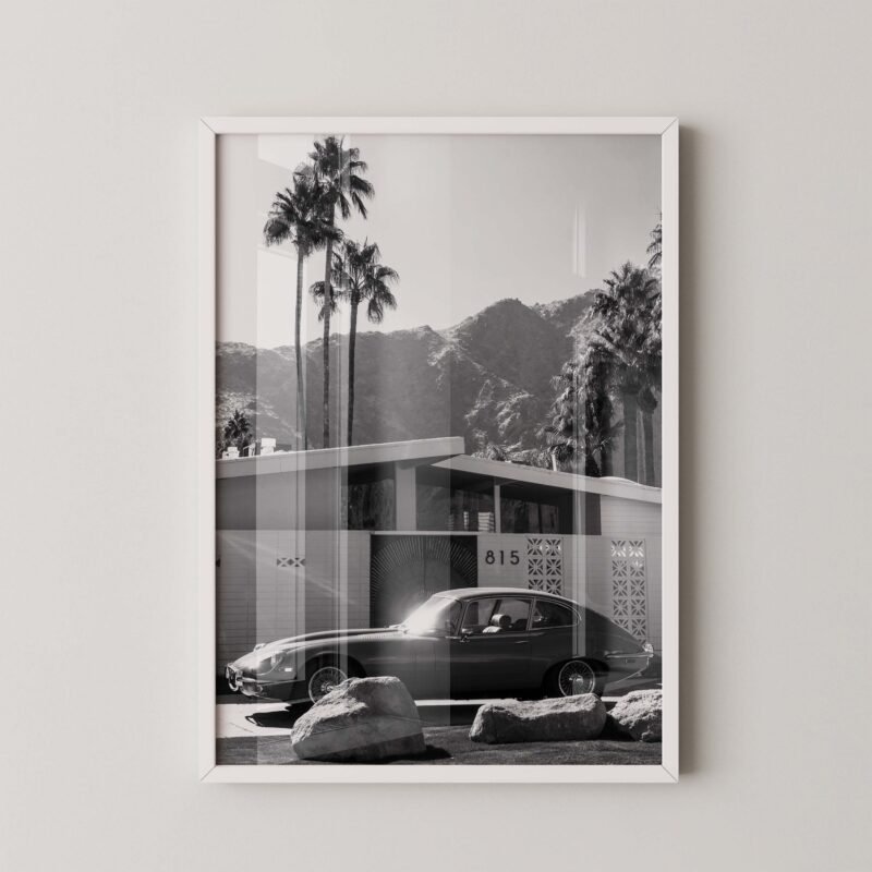 Jaguar E-Type Palm Springs Poster