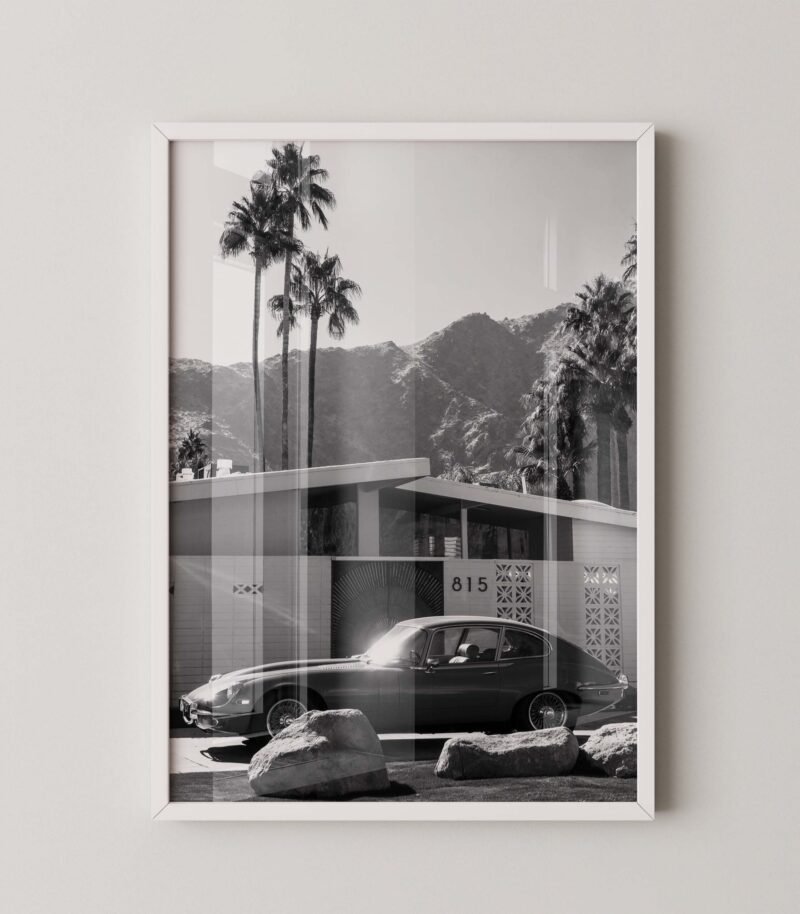 Jaguar E-Type Palm Springs Poster
