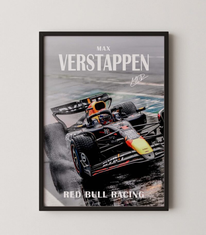 Formula 1 MAx Verstappen Red Bull Racing Print