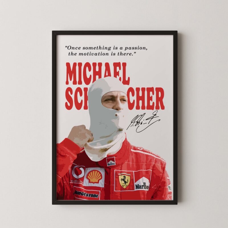 Schumi Formula 1 quote poster