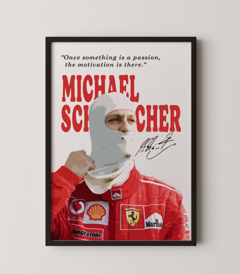 Schumi Formula 1 quote poster