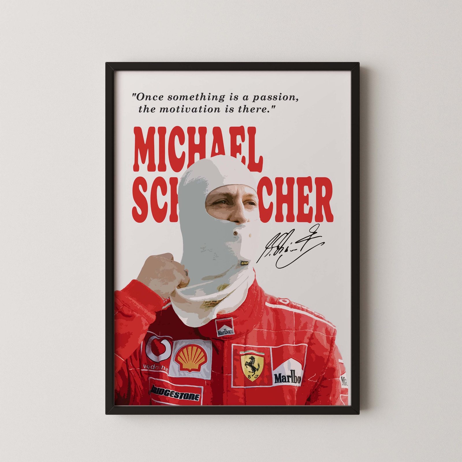 Schumi Formula 1 quote poster