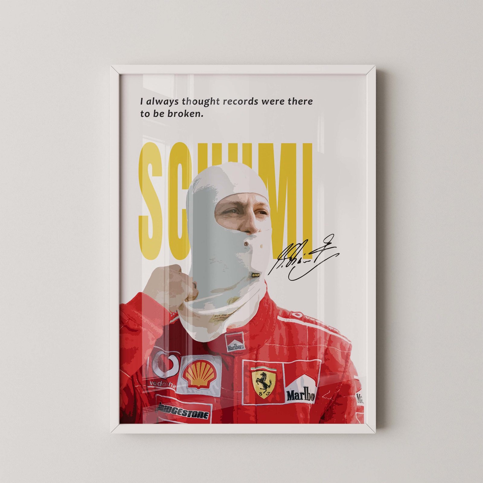 Michael Schumacher F1 Quote Poster - Image 2