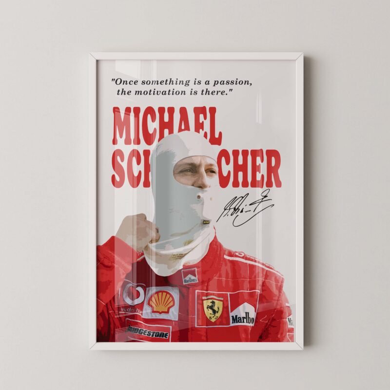 Schumi Formula 1 quote poster