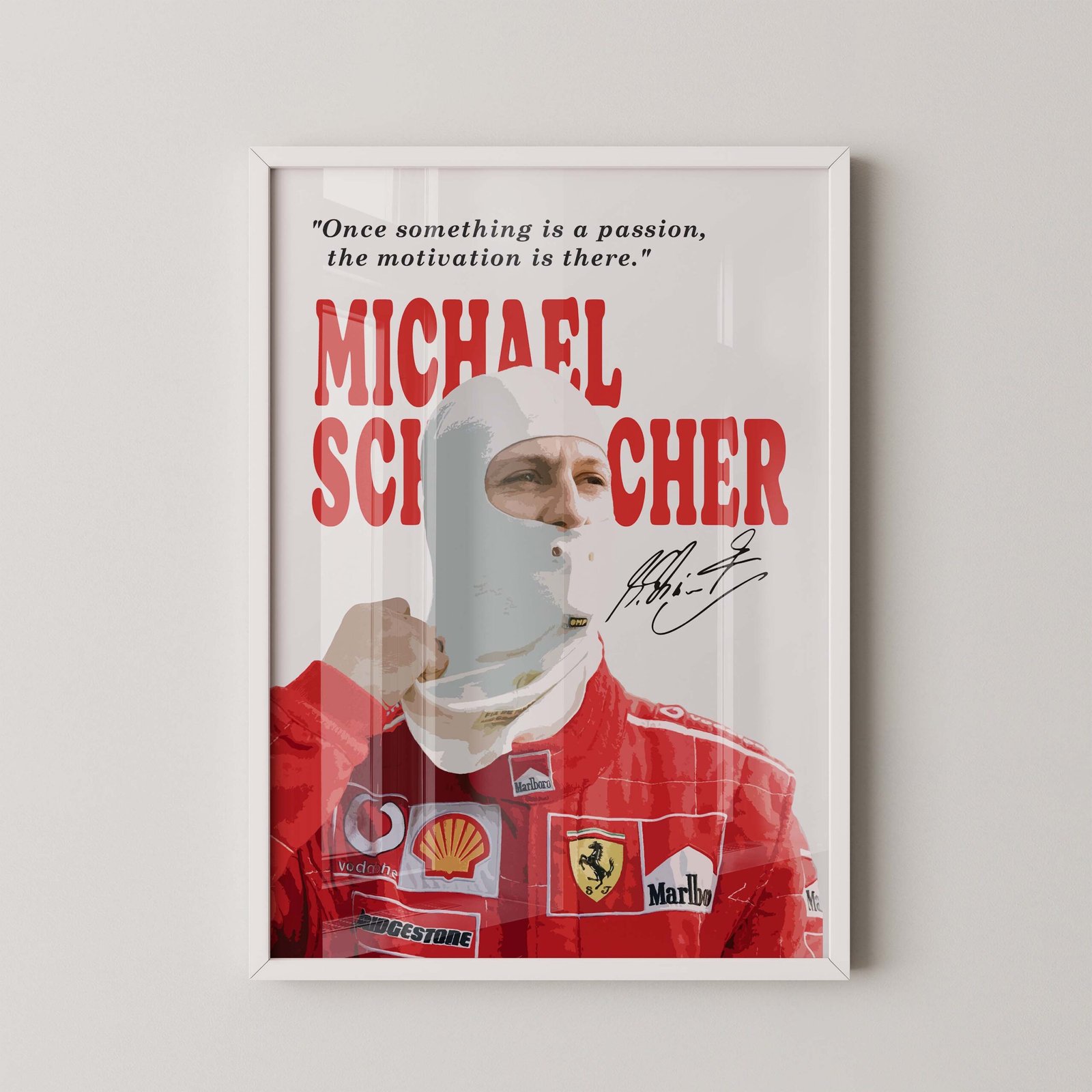 Michael Schumacher Quote Poster - Image 2