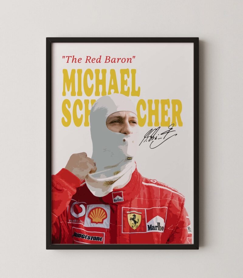Formula 1 Michael Schumacher The Red Baron Digital Print