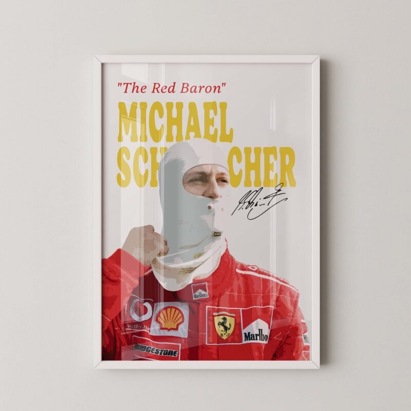 Formula 1 Michael Schumacher The Red Baron Digital Print