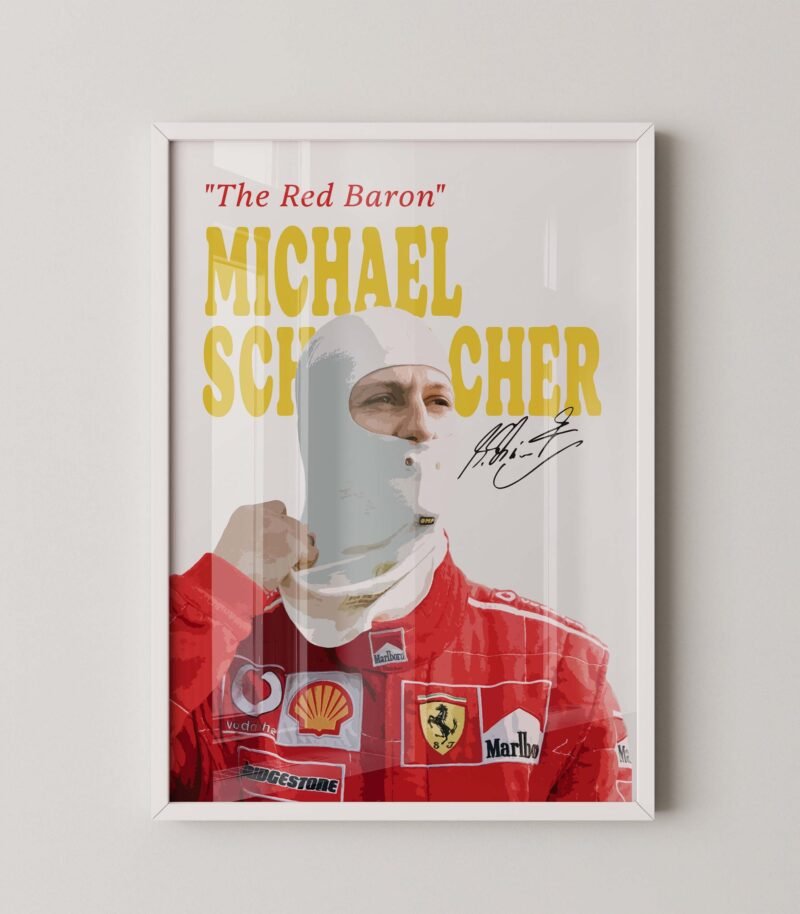 Formula 1 Michael Schumacher The Red Baron Digital Print