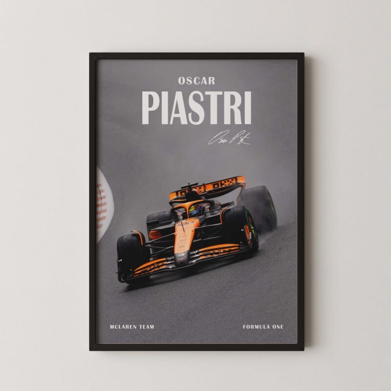 Osca Piastri Premium Formula 1 Digital Print Poster