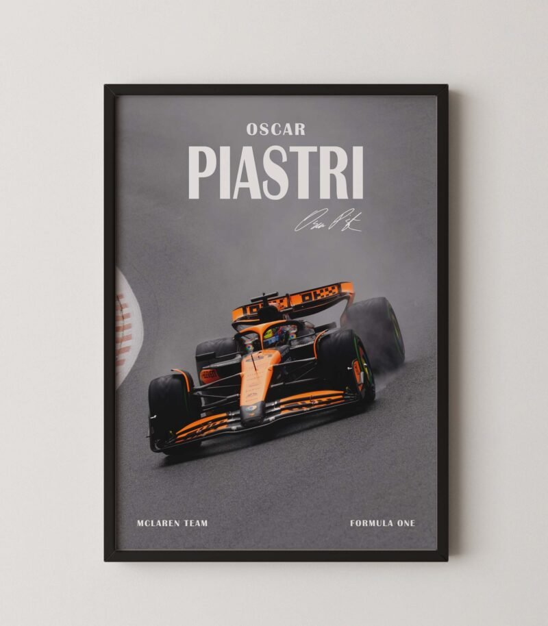 Osca Piastri Premium Formula 1 Digital Print Poster