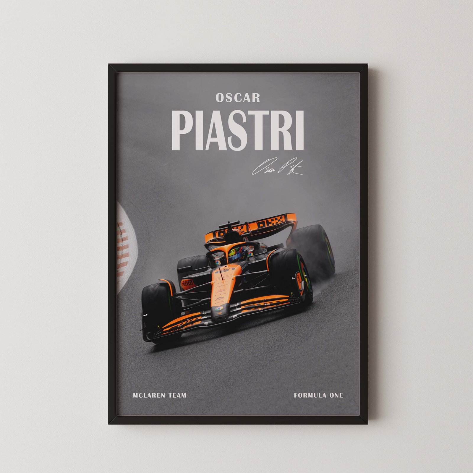 Osca Piastri Premium Formula 1 Digital Print Poster