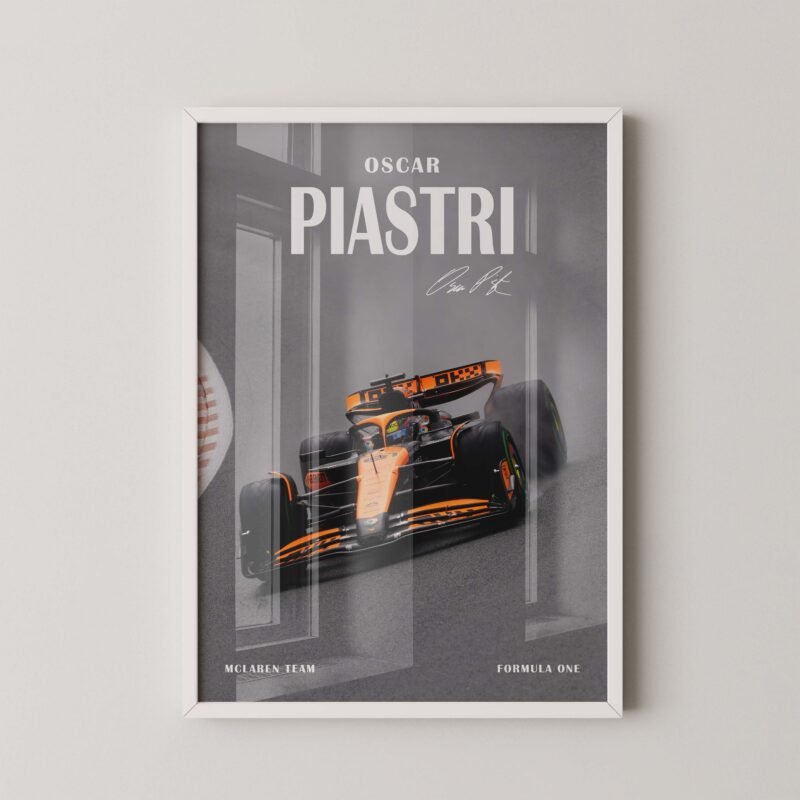 Osca Piastri Premium Formula 1 Digital Print Poster