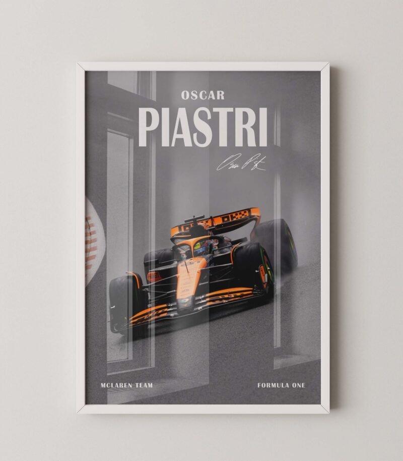 Osca Piastri Premium Formula 1 Digital Print Poster