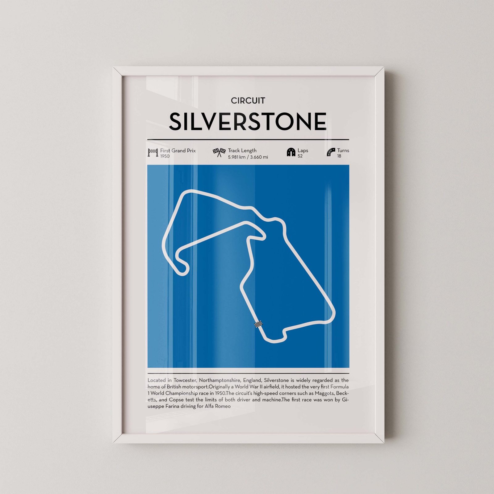 F1 Silverstone Circuit Poster - Image 2