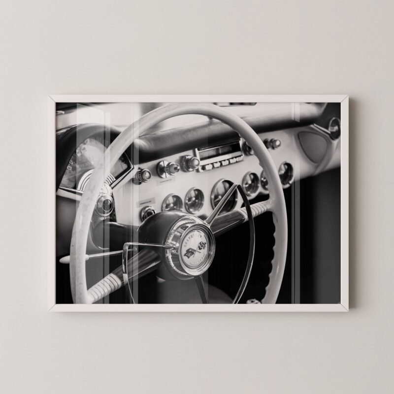 Vintage Chevy Corvette Print