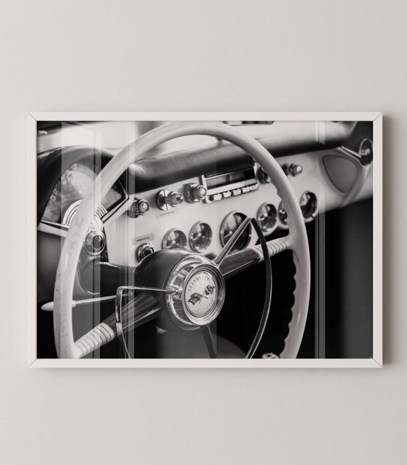 Vintage Chevy Corvette Print