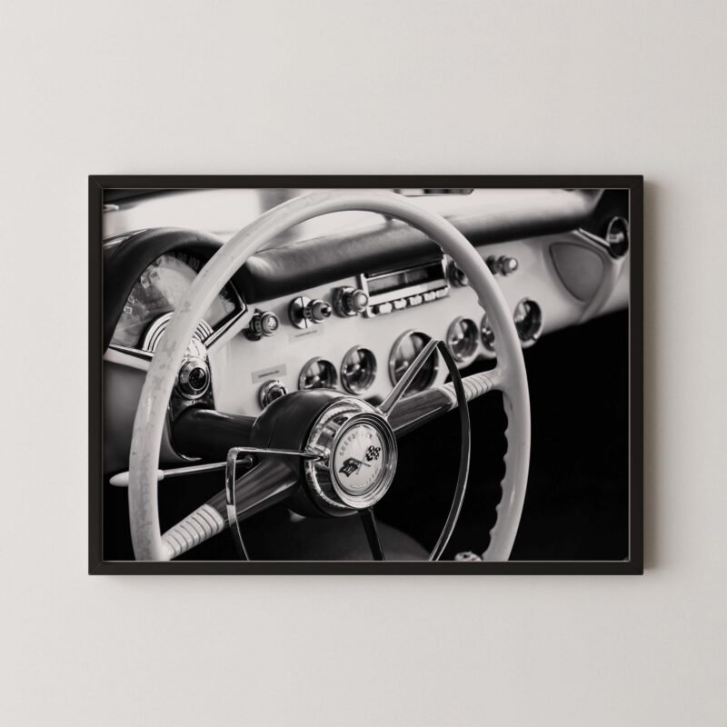 Vintage Chevy Corvette Print