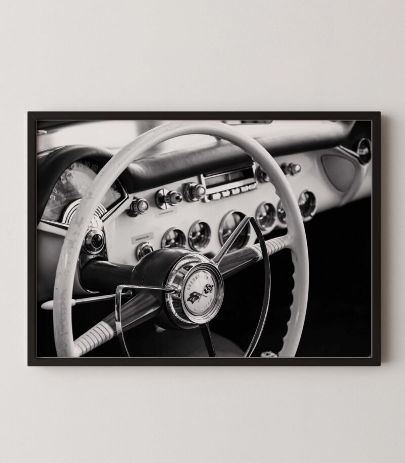 Vintage Chevy Corvette Print