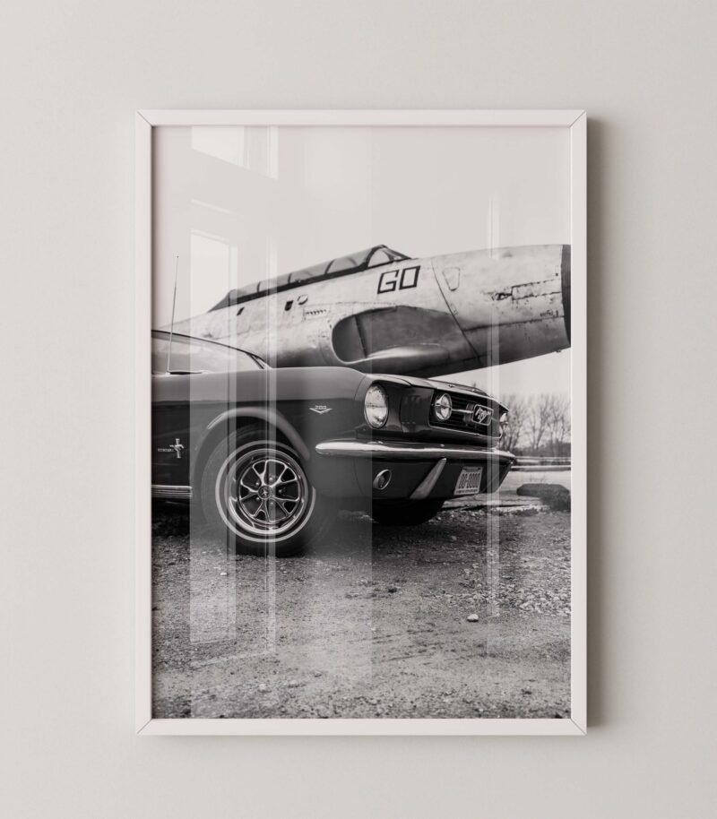 Ford Mustang and Warplane