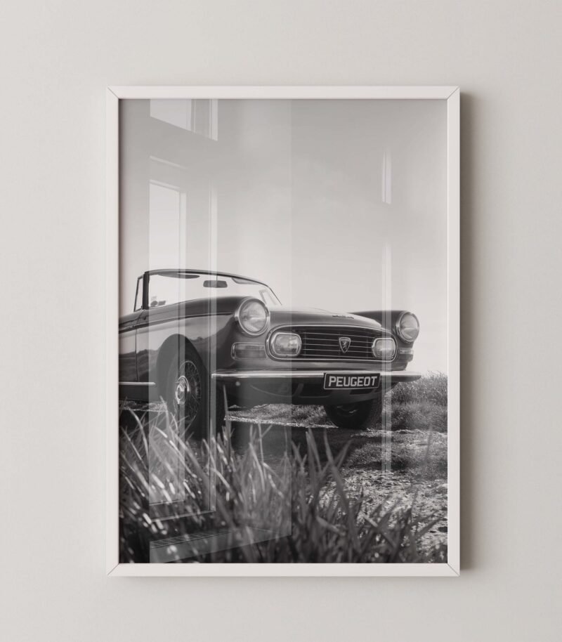 Vintage Peugeot Car Poster
