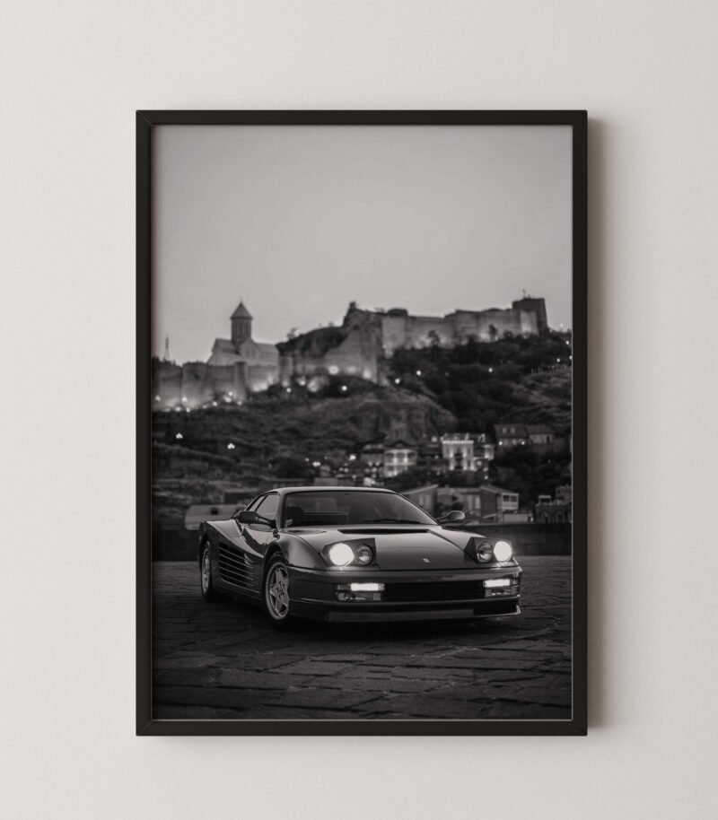 Vintage Ferrari Testarossa Poster