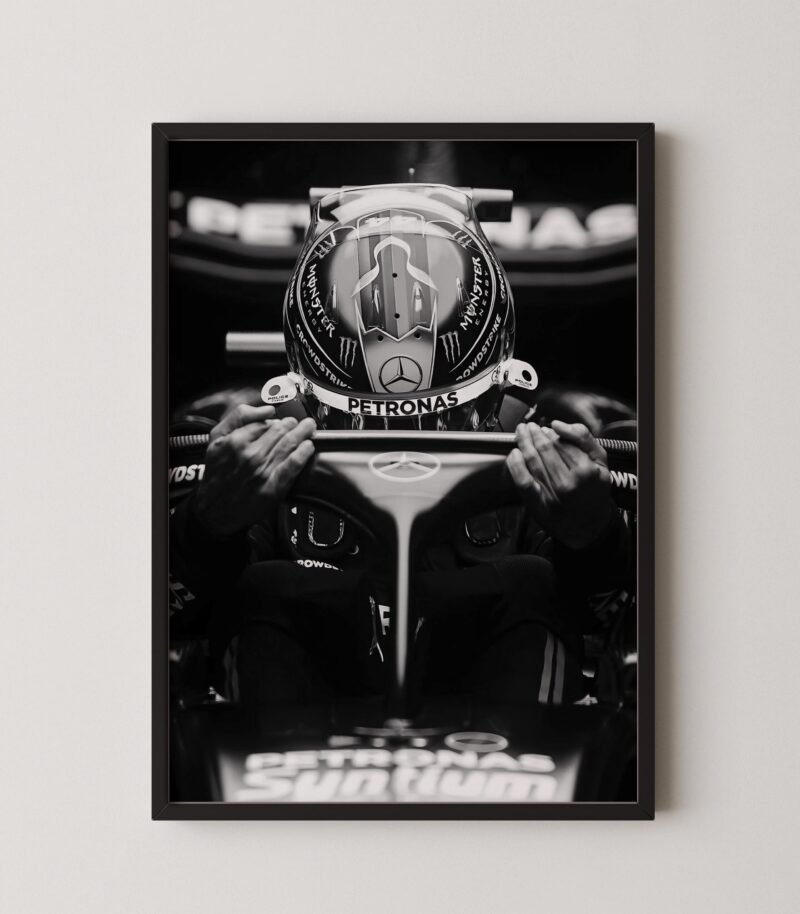 Lewis Hamilton Mercedes Poster