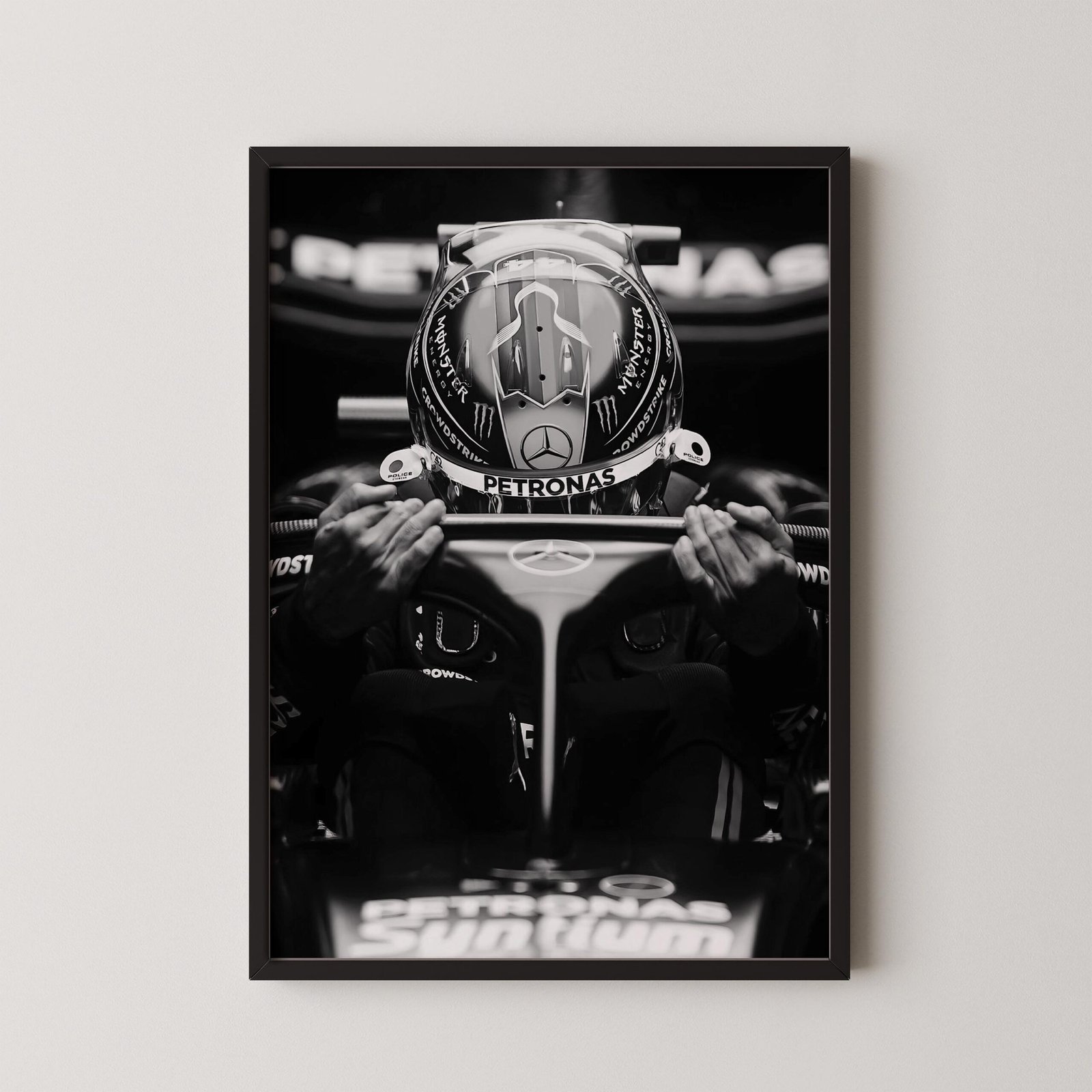 Lewis Hamilton Mercedes Poster