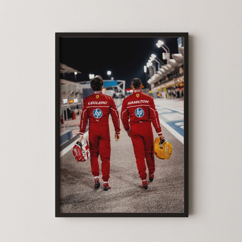 Lewis Hamilton-Charles Leclerc Poster