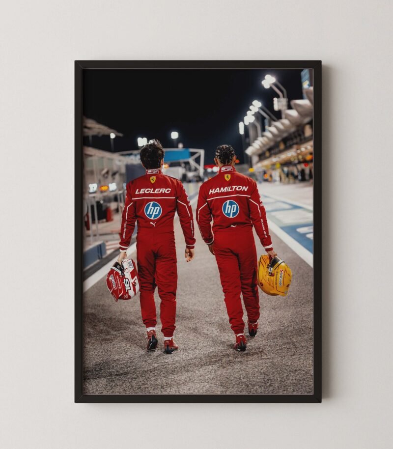Lewis Hamilton-Charles Leclerc Poster