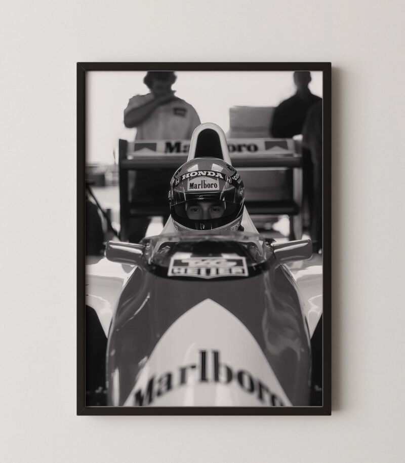 Ayrton Senna: The Iconic Helmet Gaze