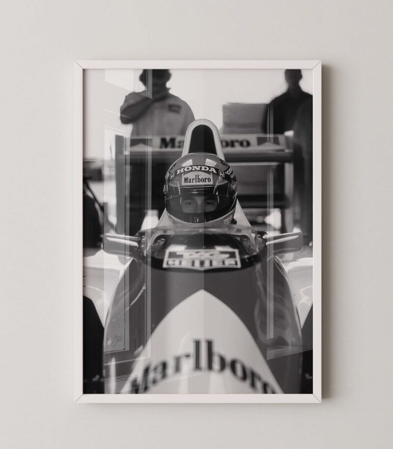 Ayrton Senna: The Iconic Helmet Gaze