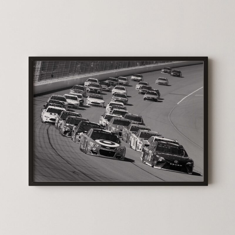 Stock Car Racing Poster