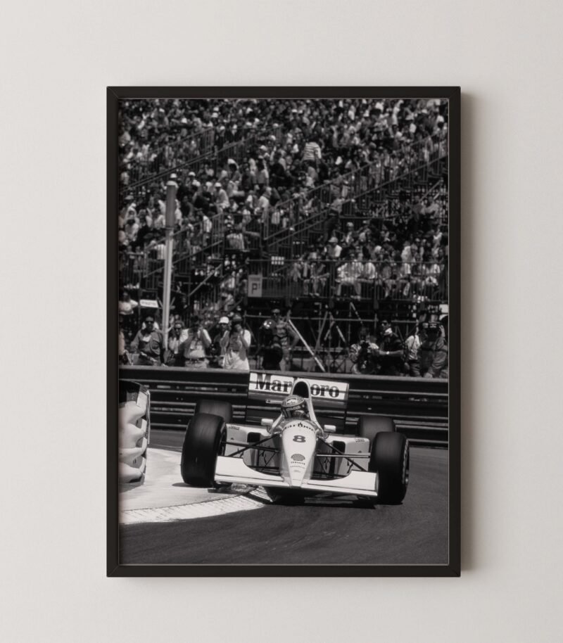 Ayrton Senna Monaco Poster