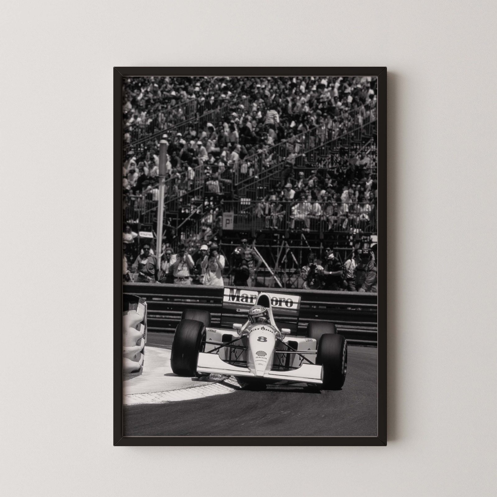 Ayrton Senna Monaco Poster
