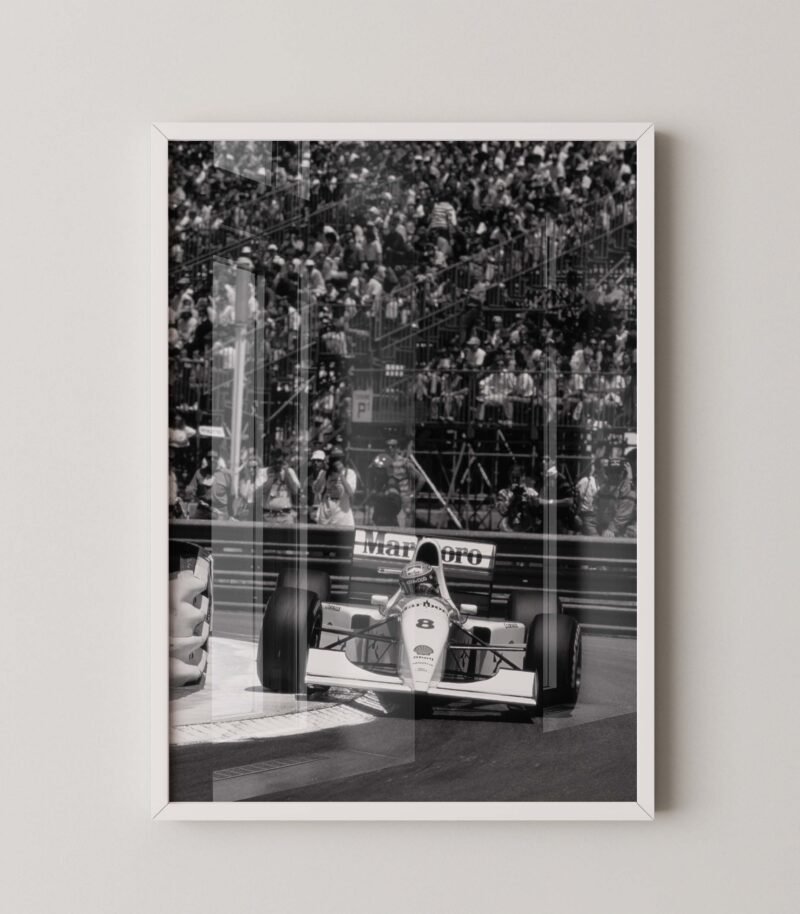 Ayrton Senna Monaco Poster