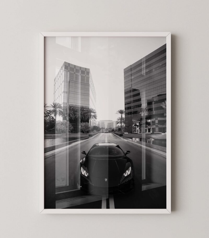 Lamborghini Huracan City Poster