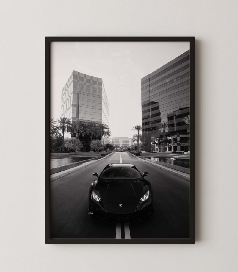 Lamborghini Huracan City Poster