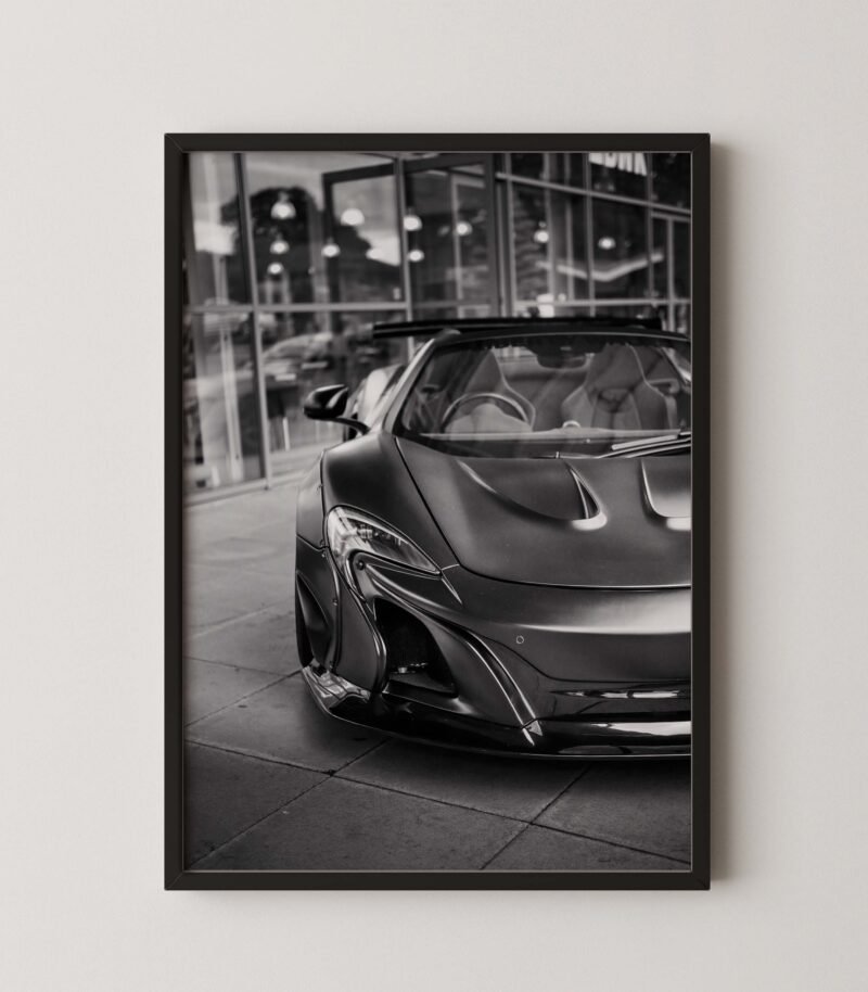 Modified Black McLaren Spider Poster