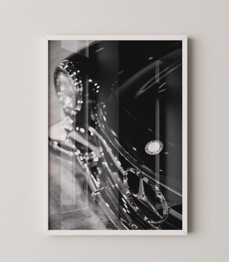 Black Mercedes-Benz 300 SL Print