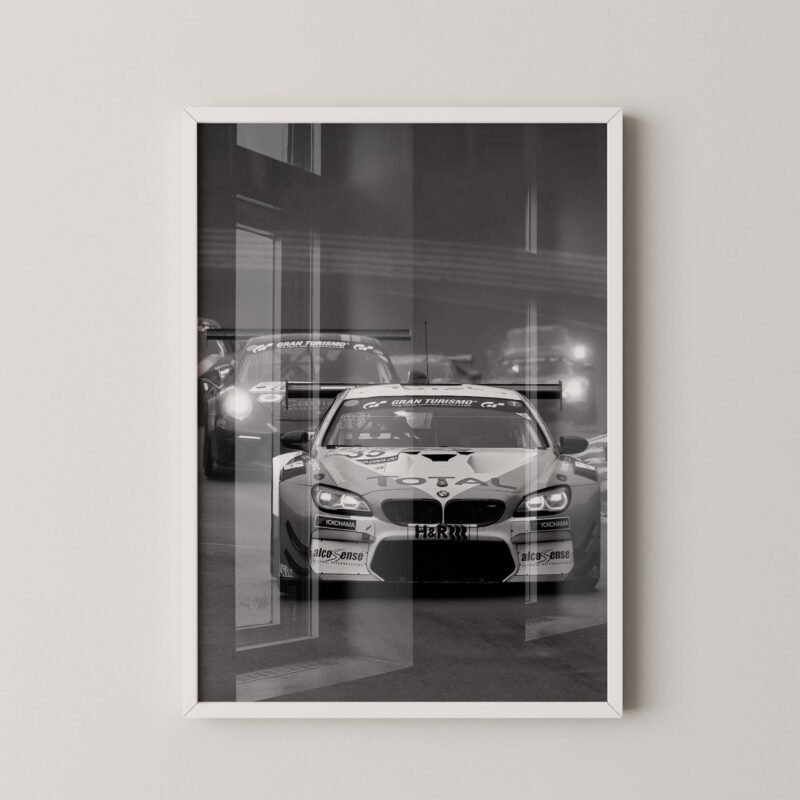 BMW and Porsche GT Racing Poster