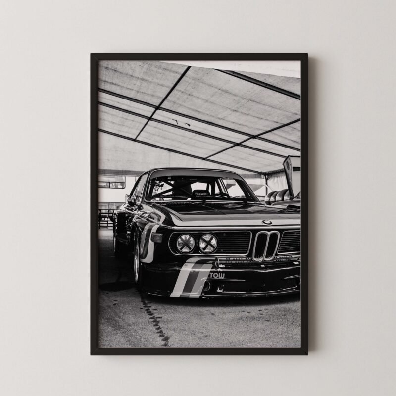 Vintage Bmw CSL Race Car Print