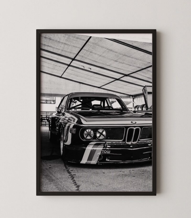 Vintage Bmw CSL Race Car Print