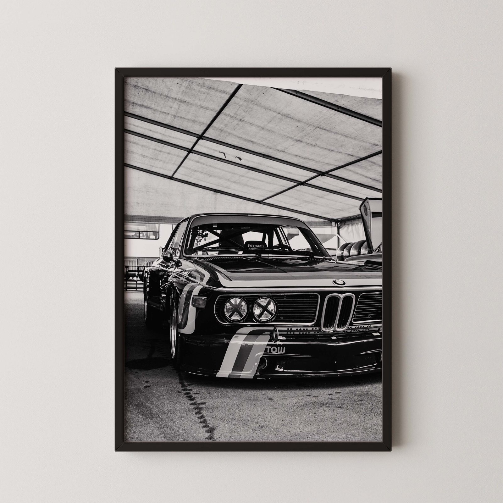 Vintage Bmw CSL Race Car Print