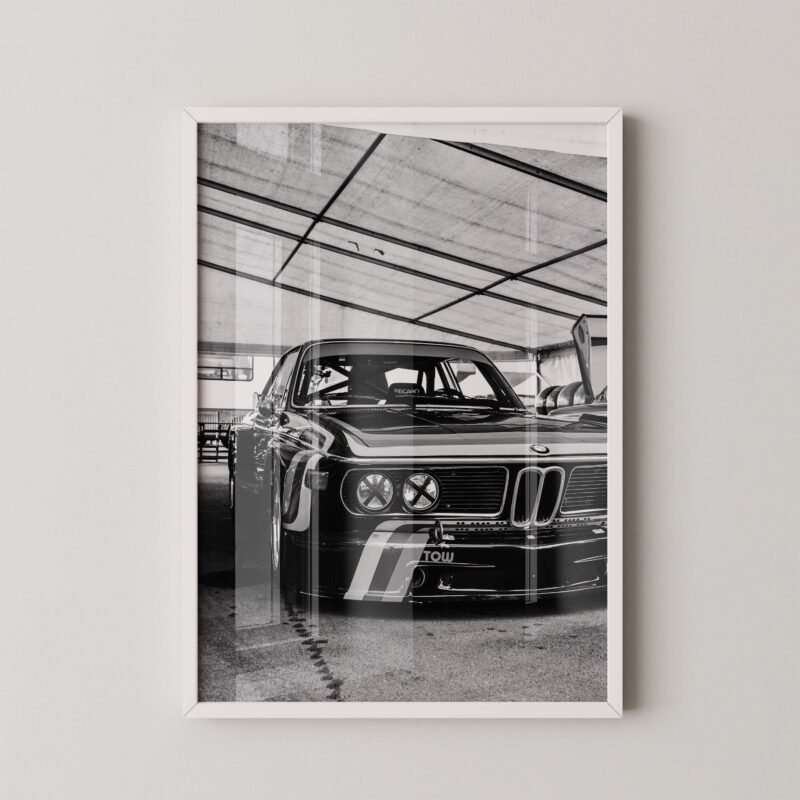 Vintage Bmw CSL Race Car Print
