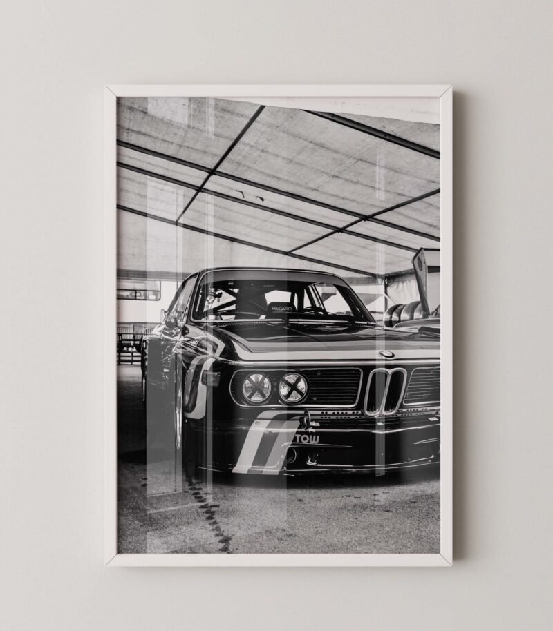 Vintage Bmw CSL Race Car Print