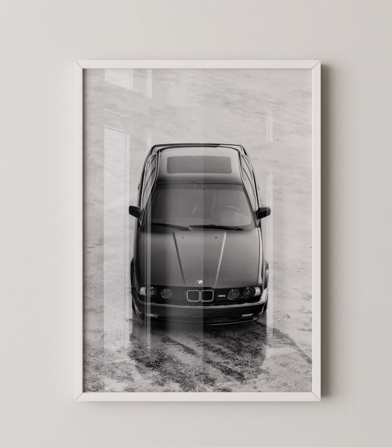 Retro Bmw M5 Car Poster
