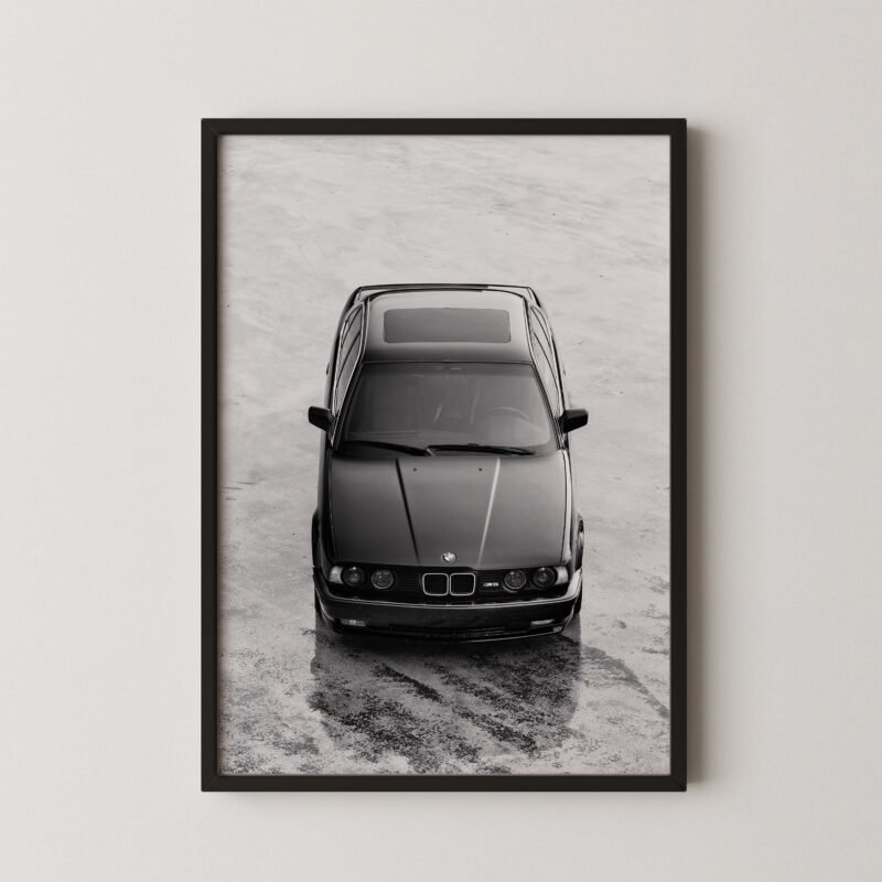 Retro Bmw M5 Car Poster